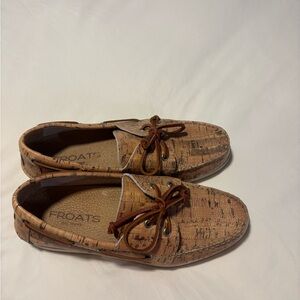 Men's Cork Boat Shoes - Brown